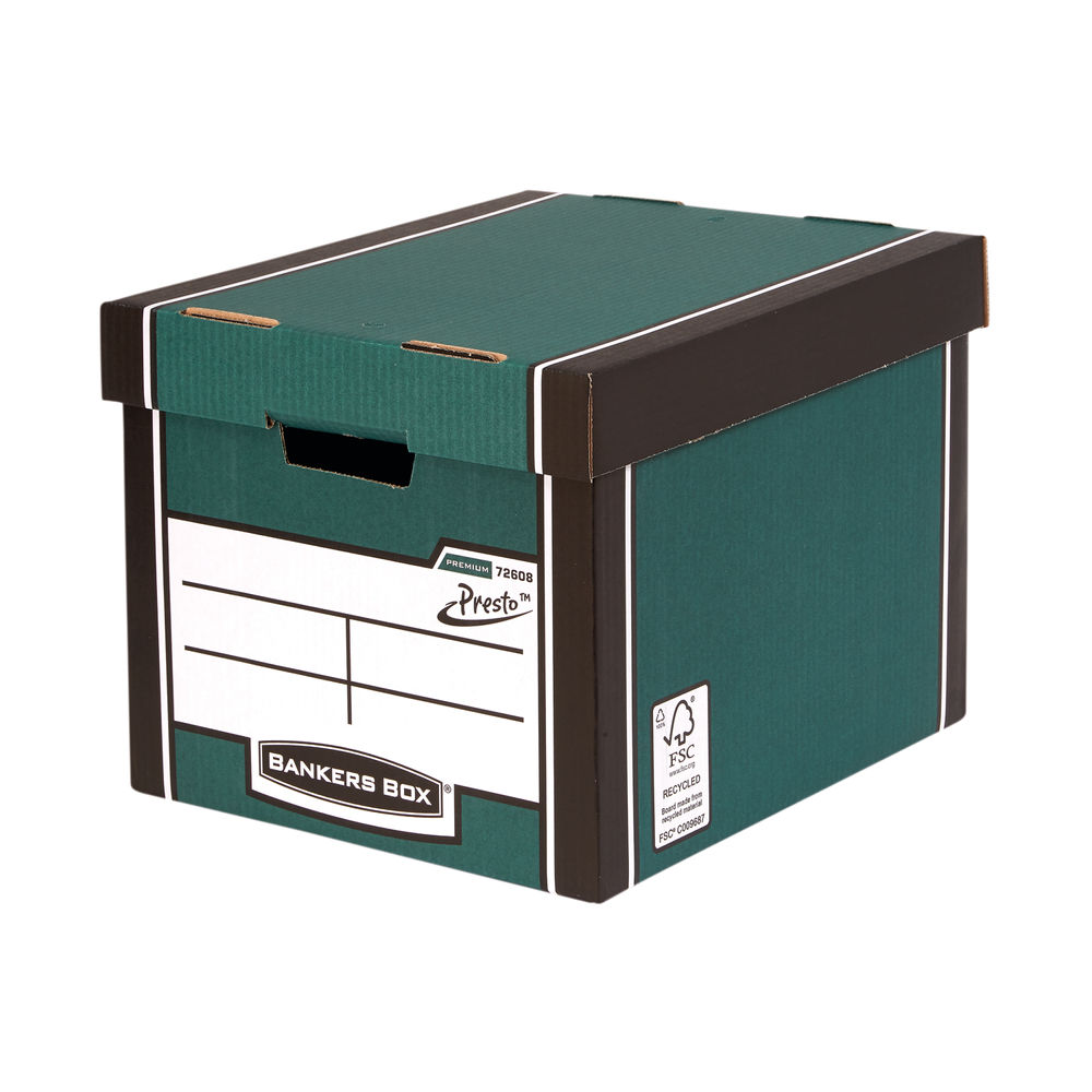 Bankers Box Premium Tall Box Green (5 Pack) 7260806