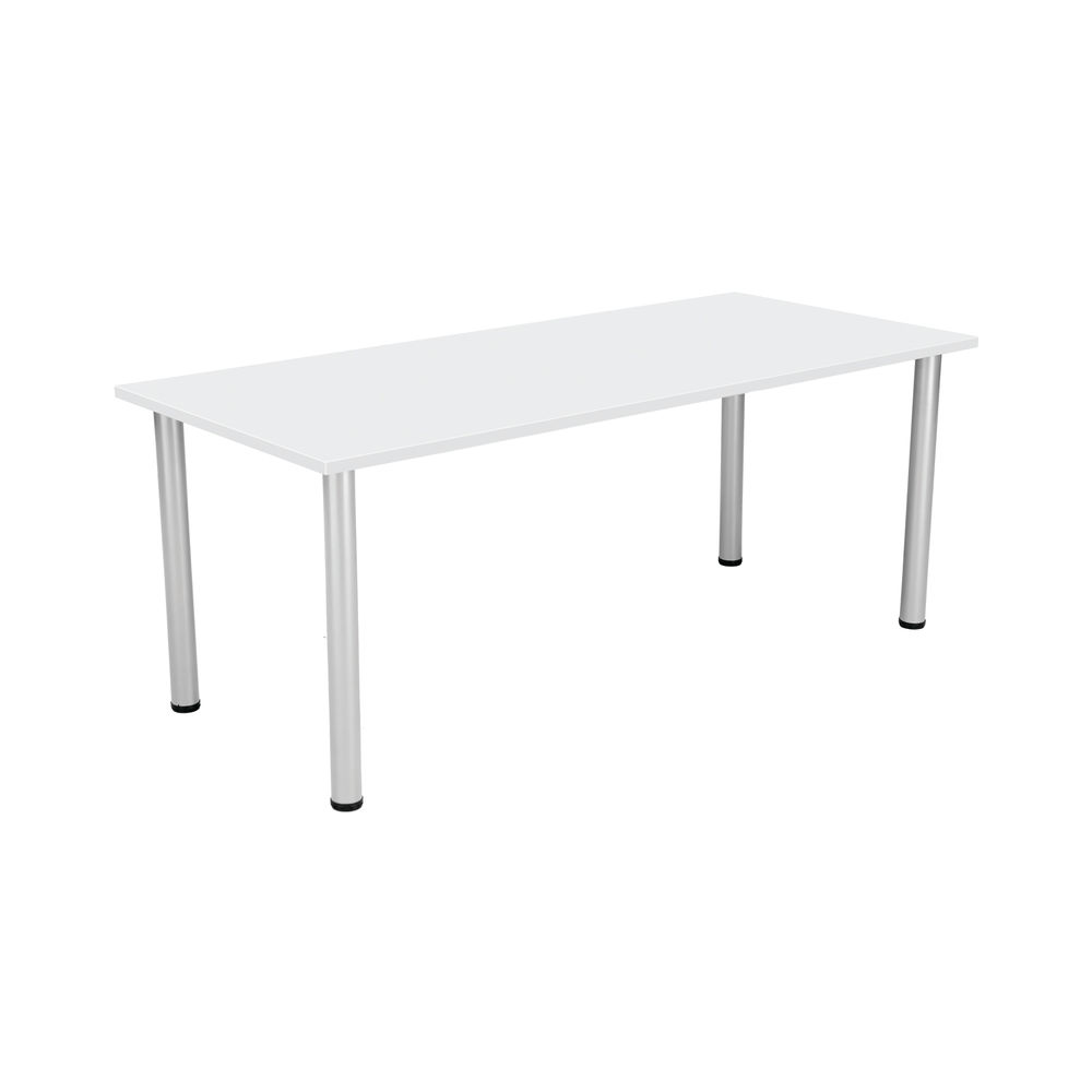 Jemini Rectangular Meeting Table 1800x800x730mm White KF840187