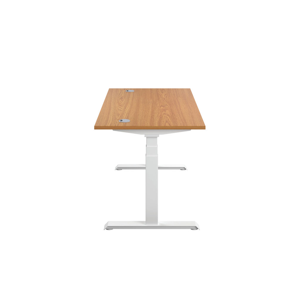 Jemini 1200x800mm Nova Oak/White Sit Stand Desk