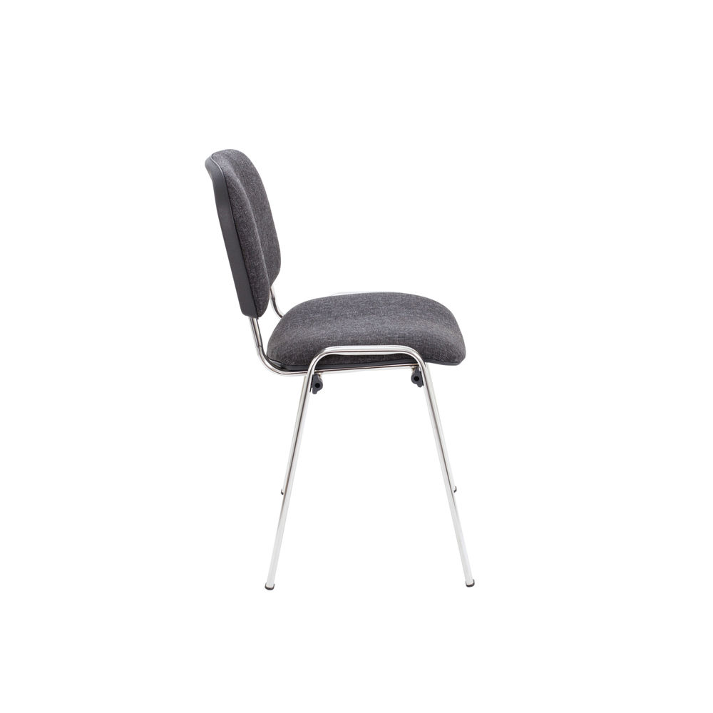 Jemini Ultra Charcoal/Chrome Multipurpose Stacking Chair