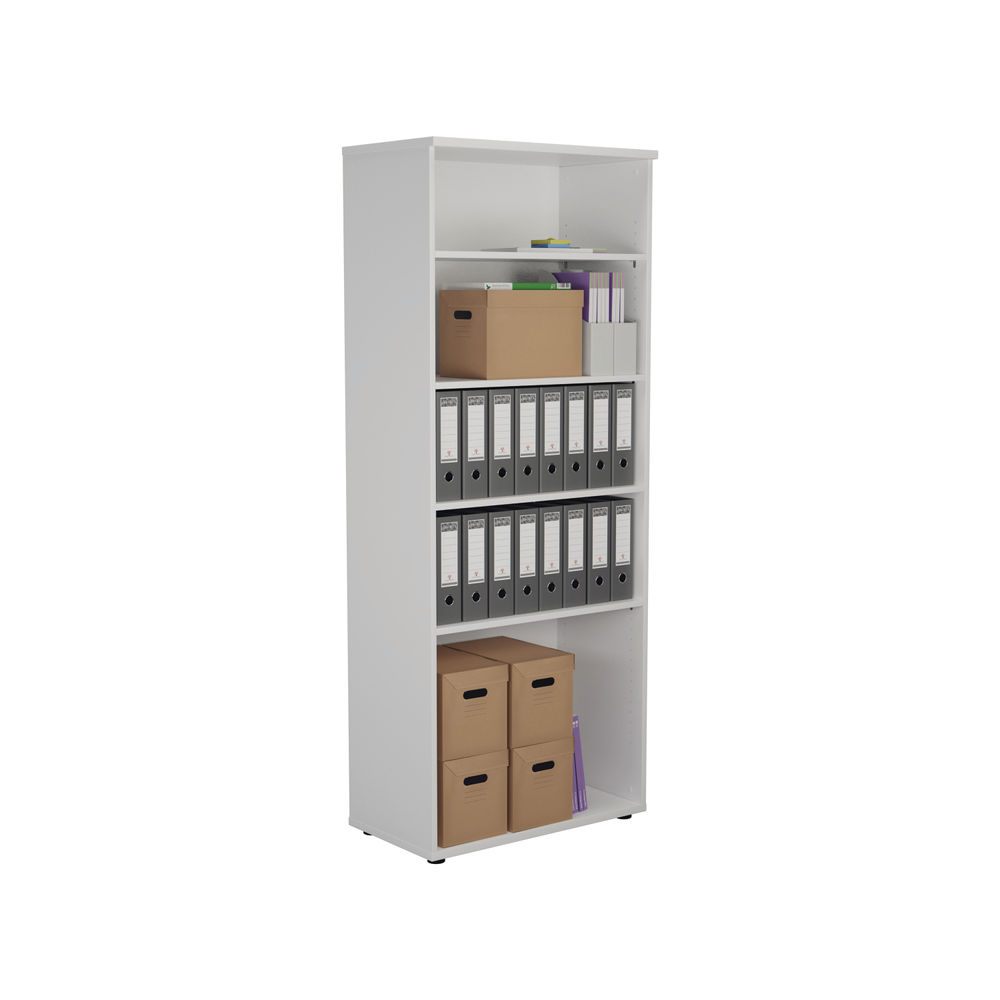 Jemini 2000 x 450mm White Wooden Bookcase