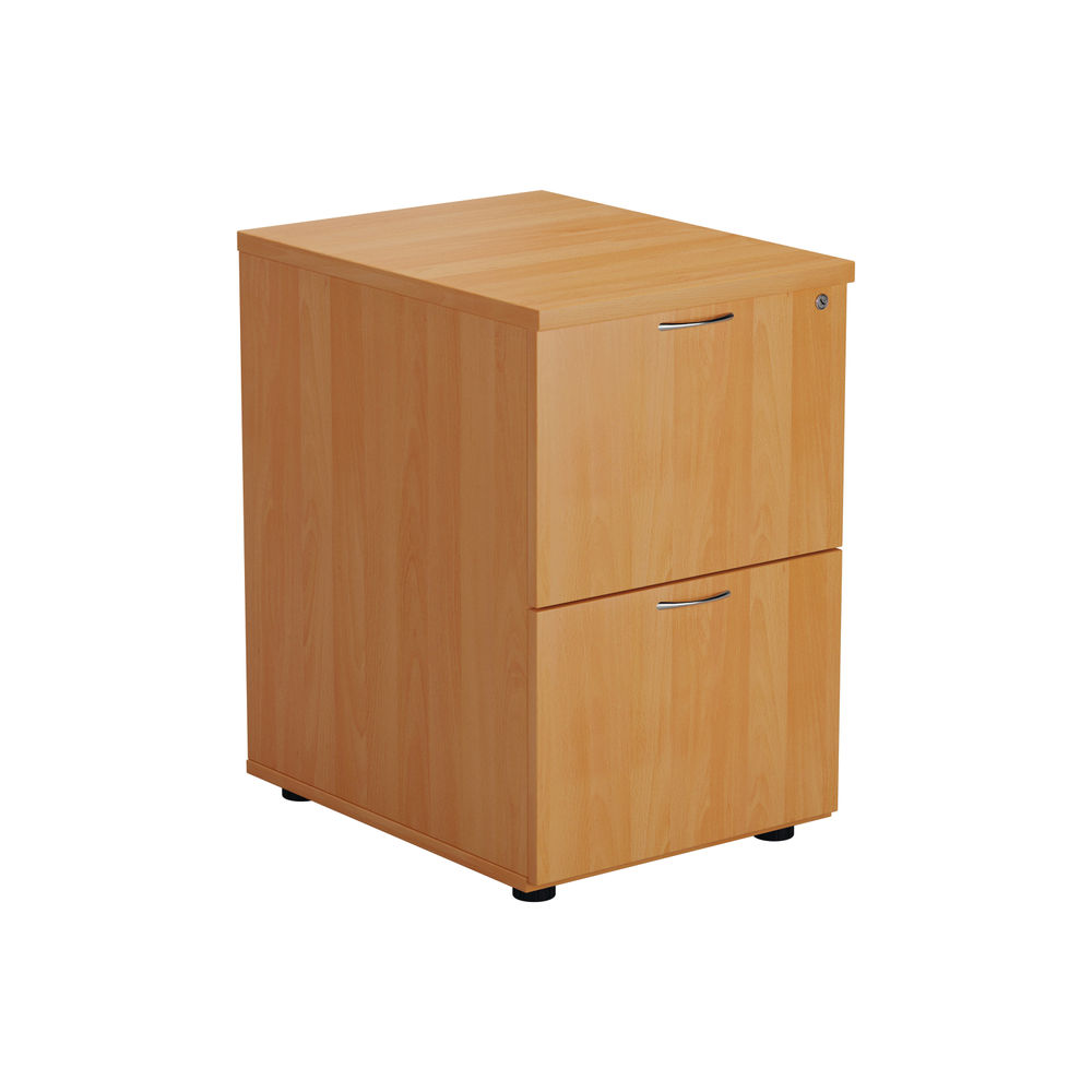 Jemini 2 Drawer Filing Cabinet 464x600x710mm Beech KF79455