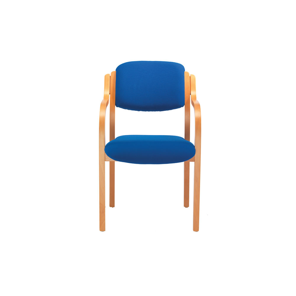 Jemini Blue Wood Frame Side Chair with Arms