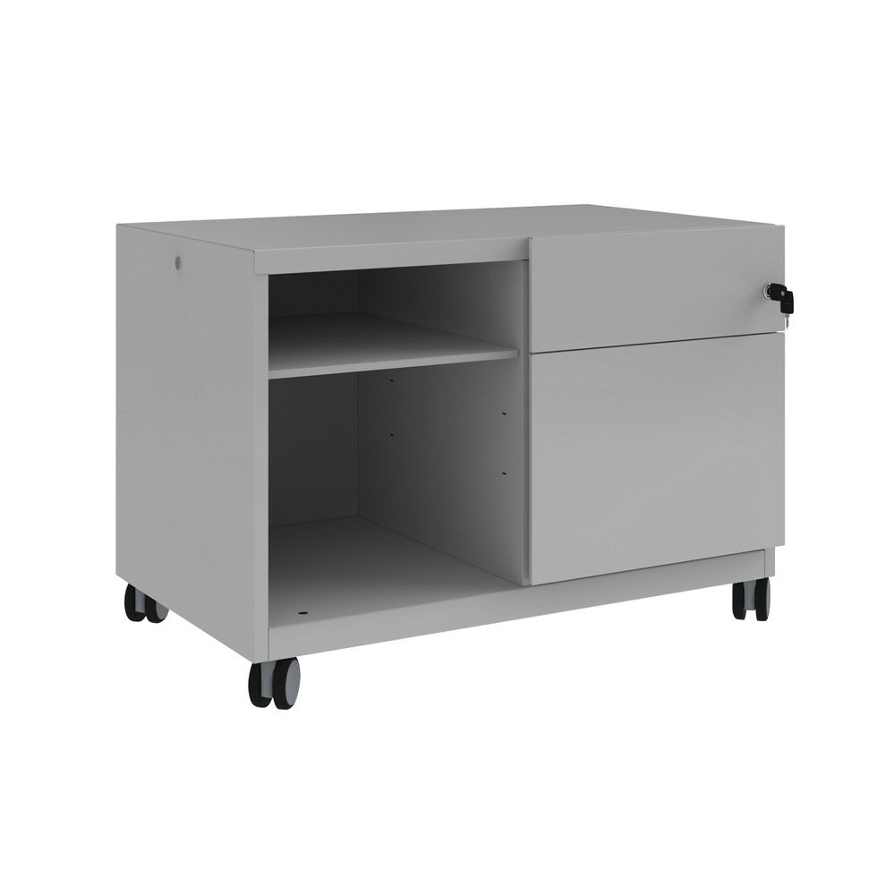 Bisley Caddy Right Hand 2 Drawer 800x490x563mm Goose Grey