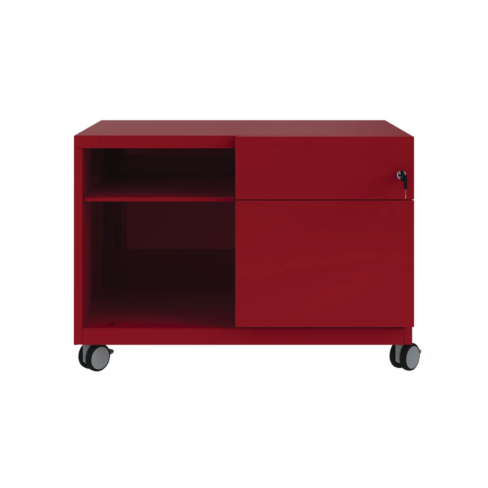 Bisley Caddy Right Hand 2 Drawer 800x490x563mm Cardinal Red