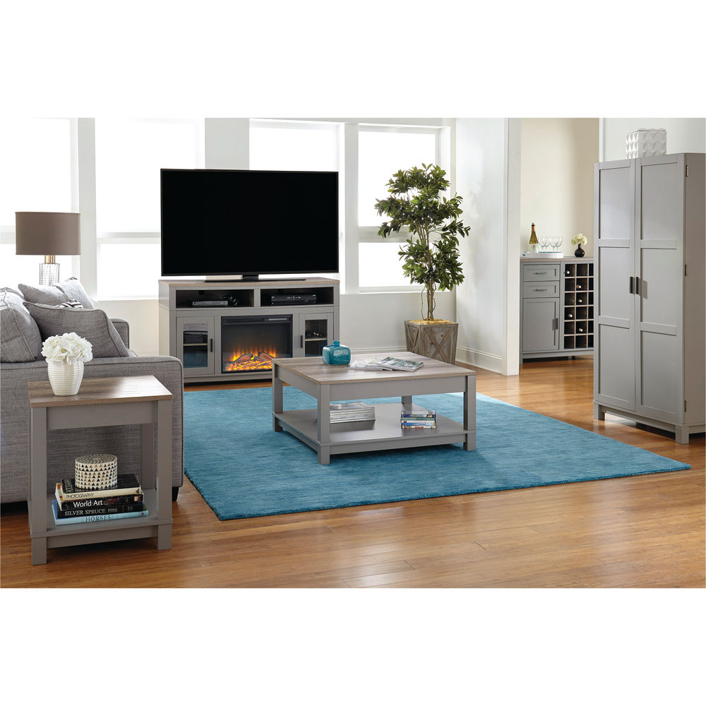 Carver End Table Grey
