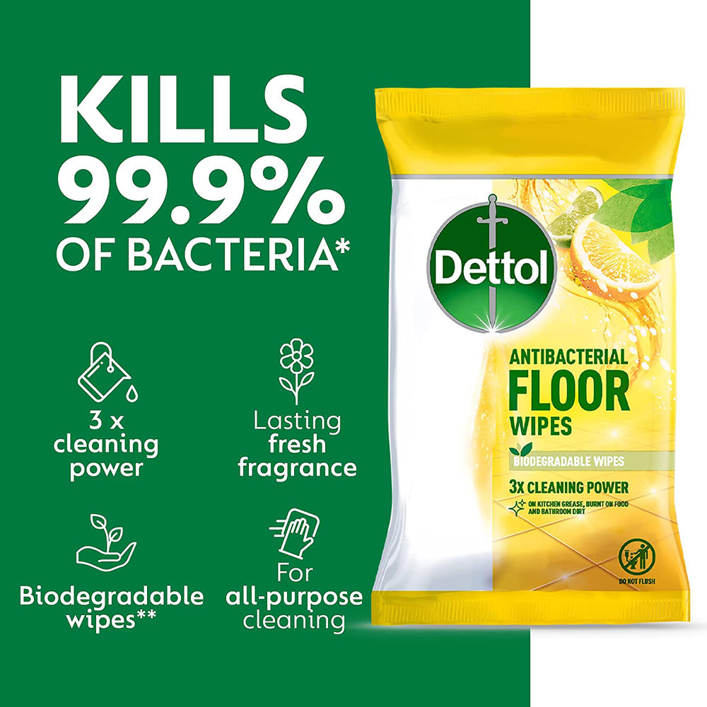 Dettol Floor Wipes Bio Citrus x10 Wipes