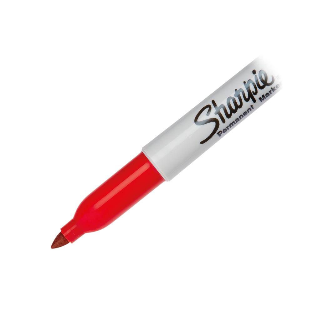 Sharpie Red Fine Everyday Permanent Markers (Pack of 12)