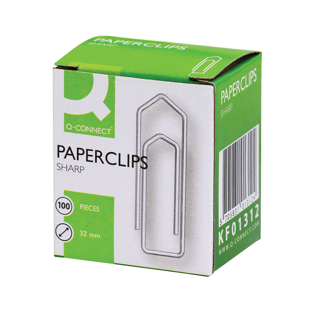 Q-Connect 32mm Paperclips (Pack of 1000)