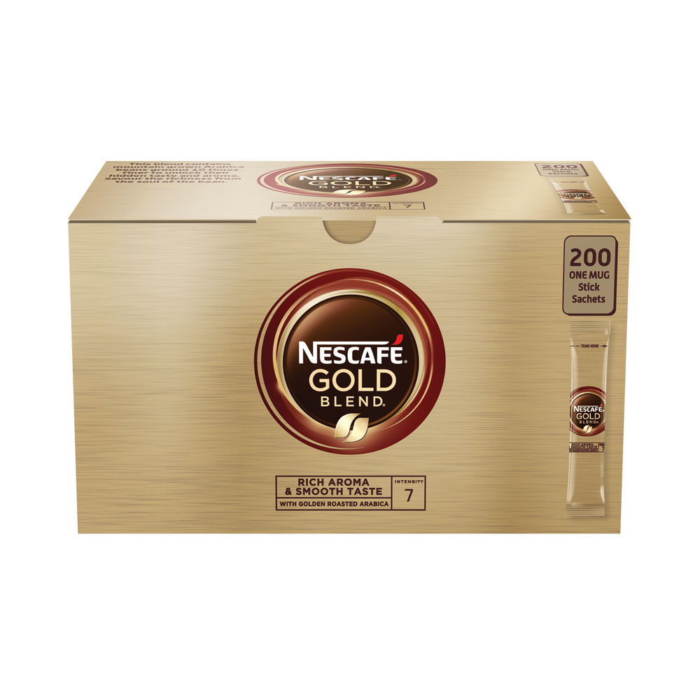 Nescafe Gold Blend One Cup Coffee Sachets (Pack of 200)