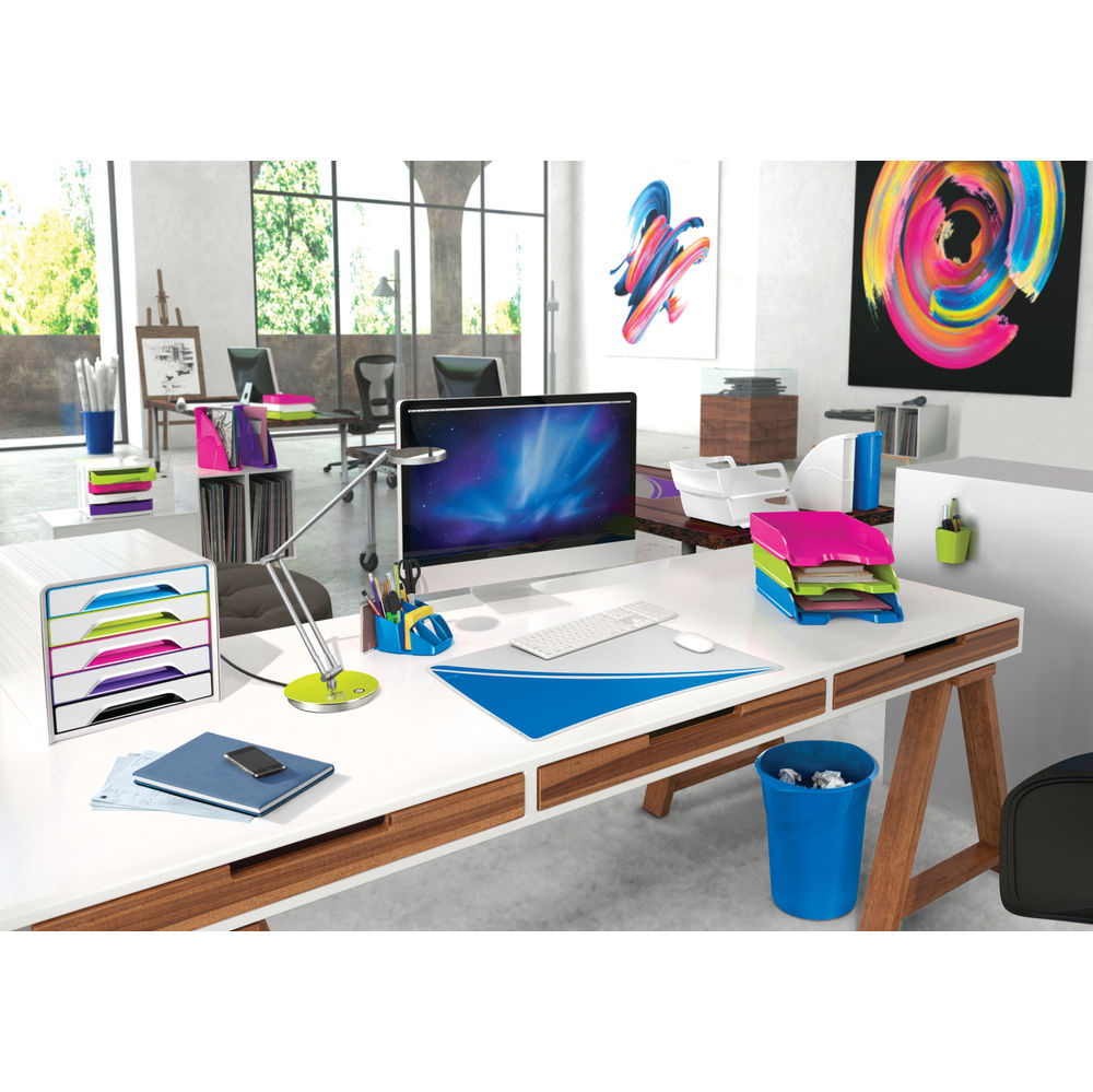 CEP Pro White Gloss Desk Tidy