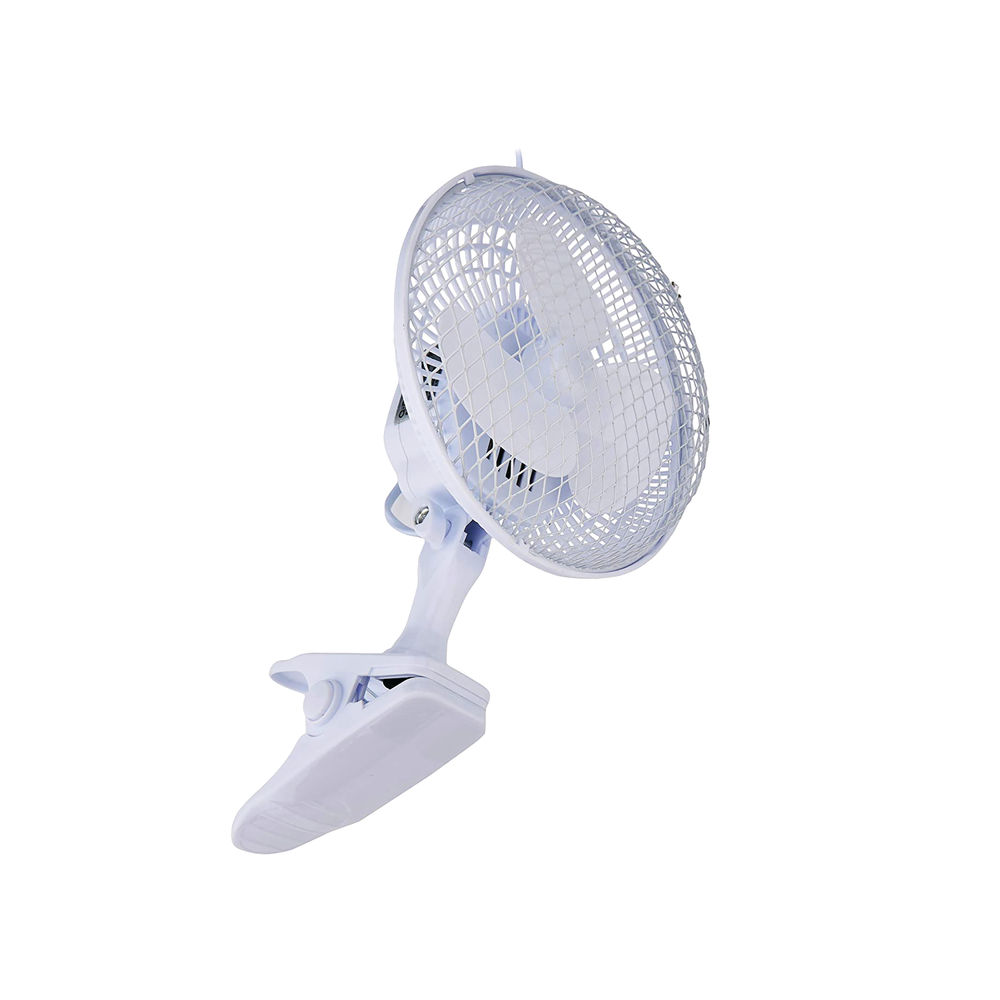 Q-Connect 6 Inch/152mm Clip On Portable Fan White KF00401