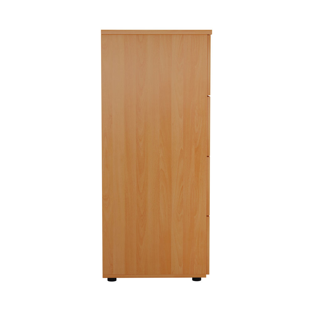 First H1365mm Beech 4-Drawer Filing Cabinet