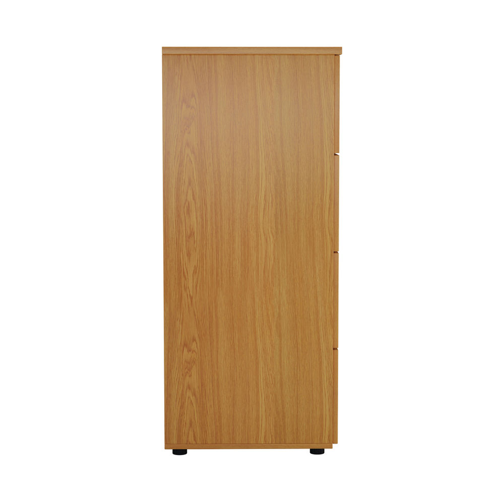 First H1365mm Nova Oak 4 Drawer Filing Cabinet