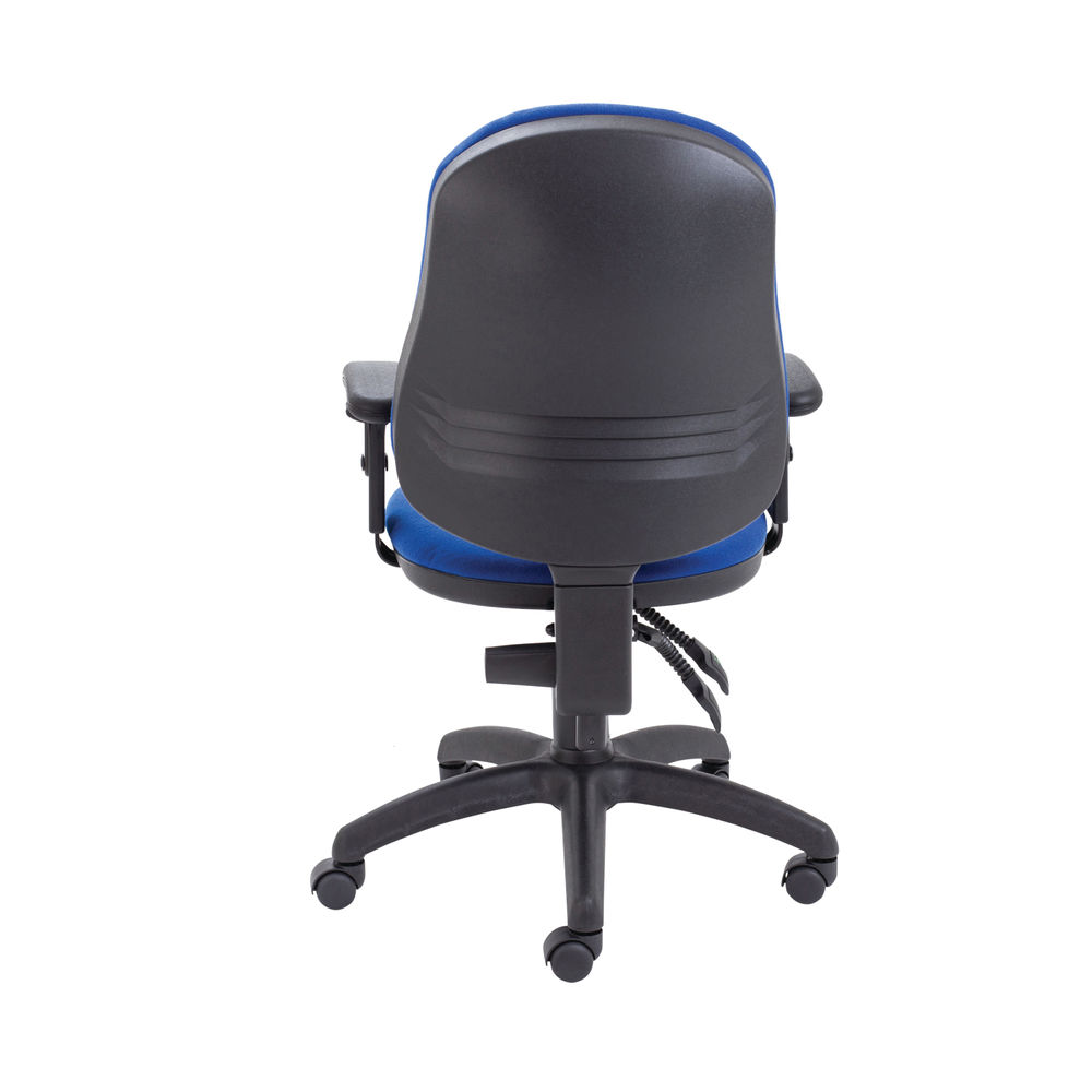 First Blue High Back Adjustable Arms Operators Office Chair