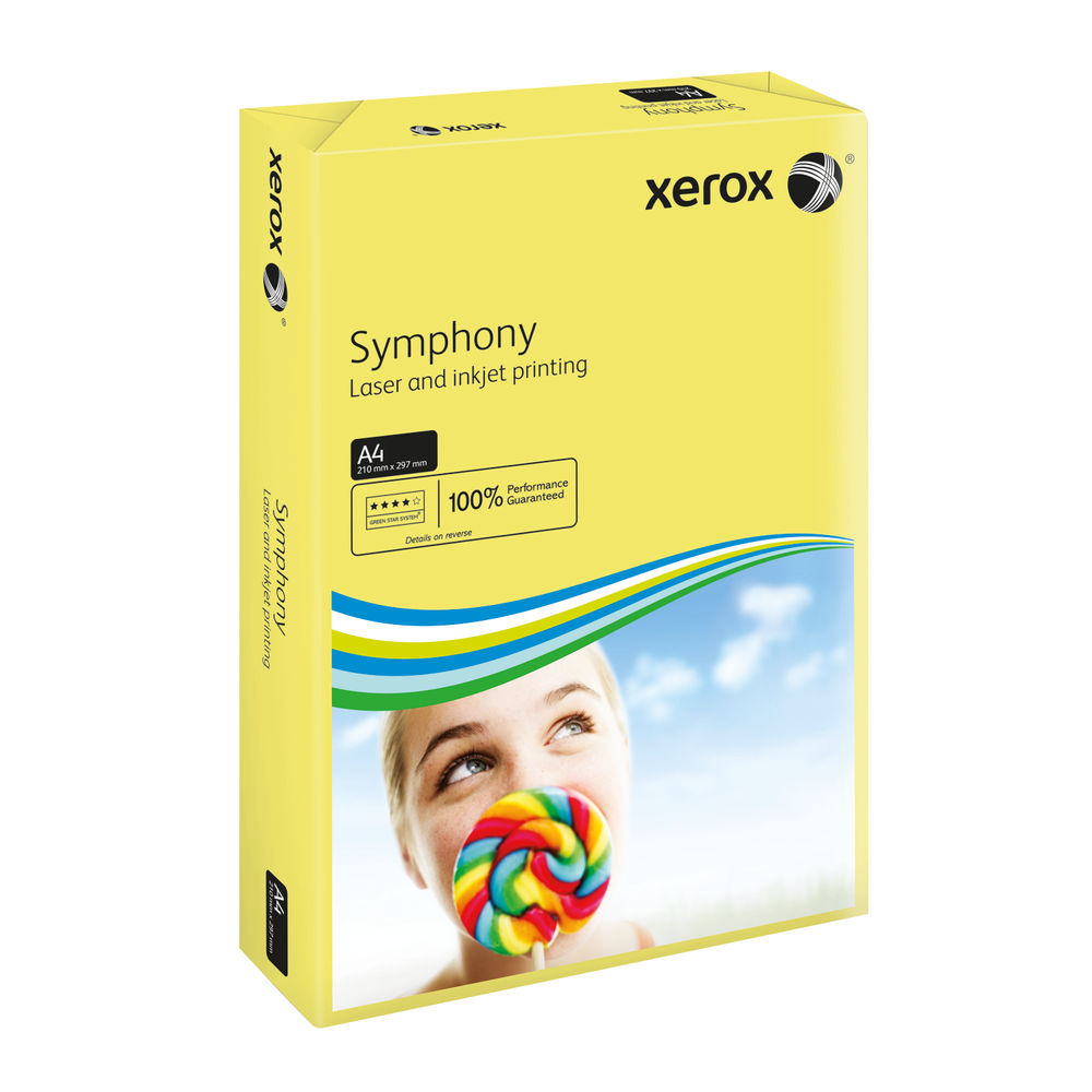 Xerox Symphony A4 Yellow 80gsm Paper (Pack of 500)