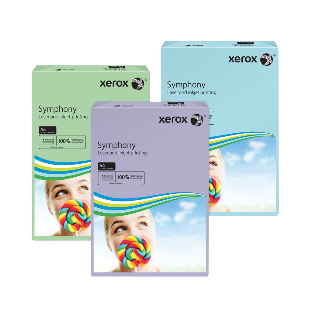 Xerox Symphony A4 Mid Blue 80gsm Paper (Pack of 500)