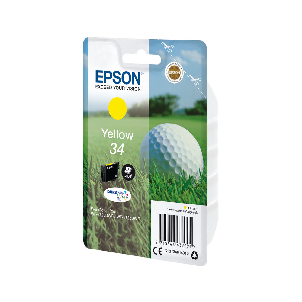 Epson 34 Yellow Ink Cartridge - C13T34644010