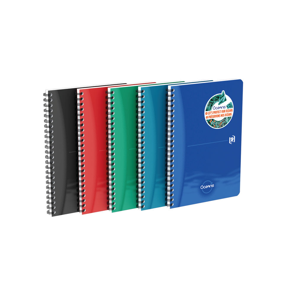 Oxford Oceanis A5 Assorted Ruled Notebooks (Pack of 5)