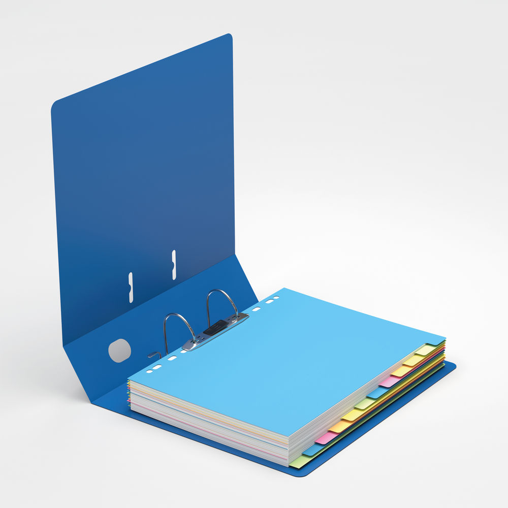 Oxford Oceanis Lever Arch File 70mm A4 Blue