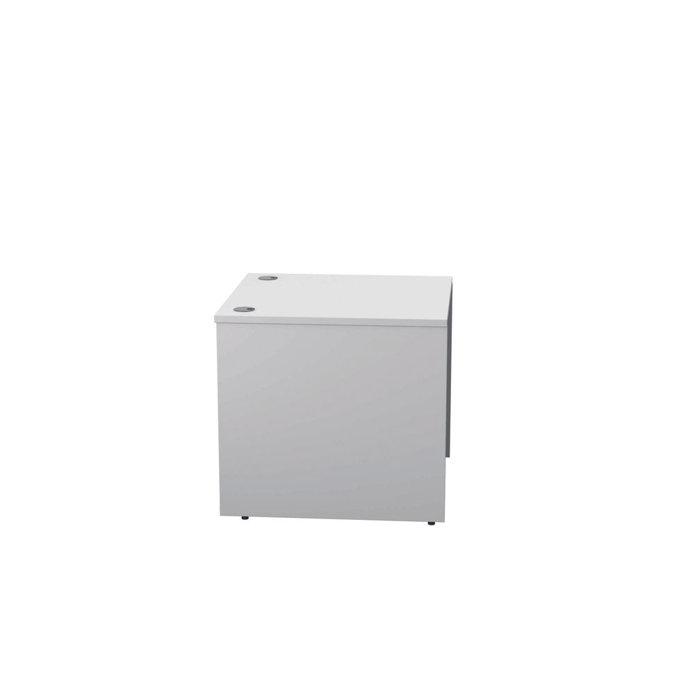 Jemini 800x800mm White Reception Modular Desk Unit