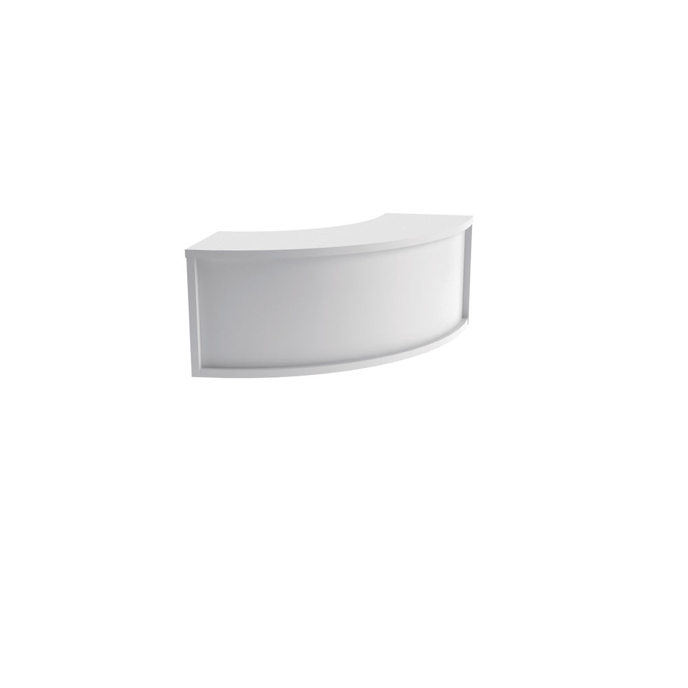 Jemini 800x800mm White Reception Modular Corner Riser Unit