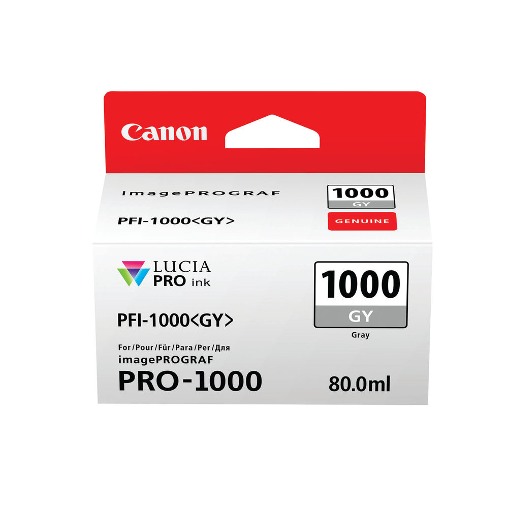 Canon PFI-1000GY Inkjet Cartridge Grey 0552C001