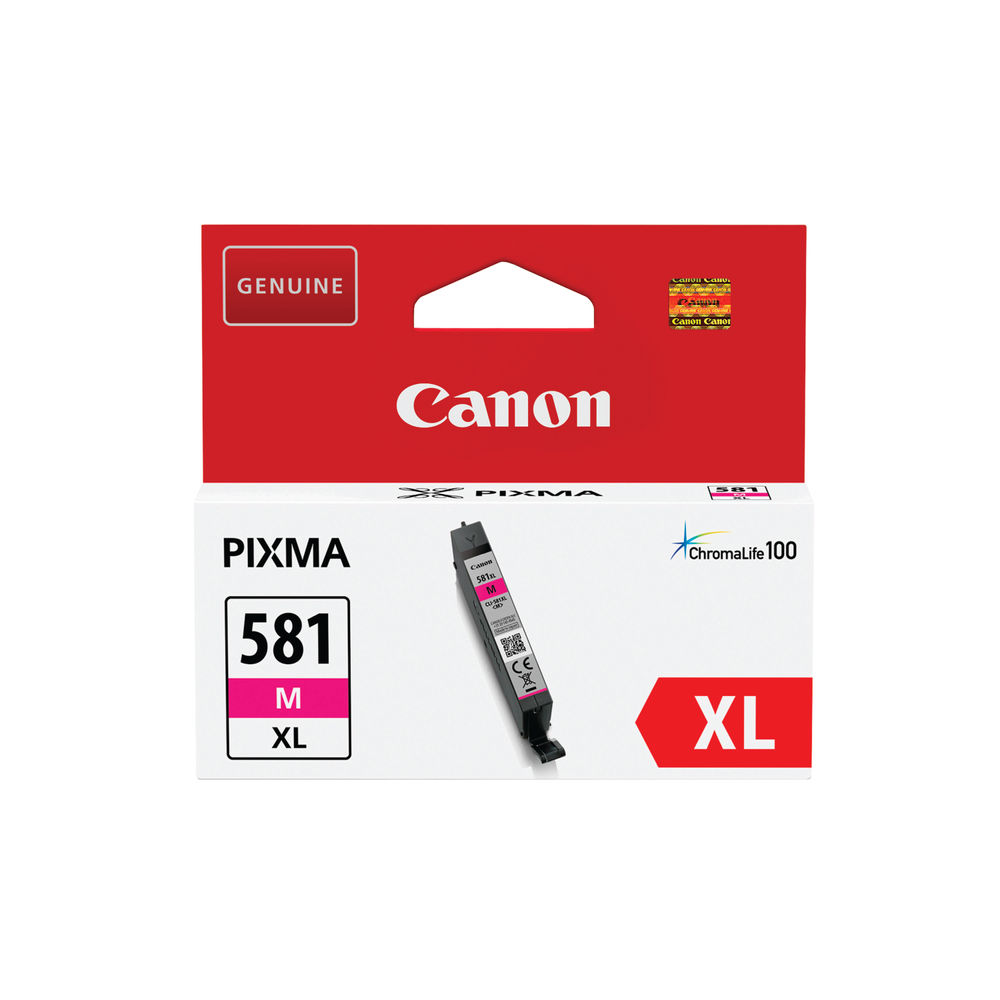 Canon CLI-581XL Inkjet Cartridge High Yield Magenta 2050C001