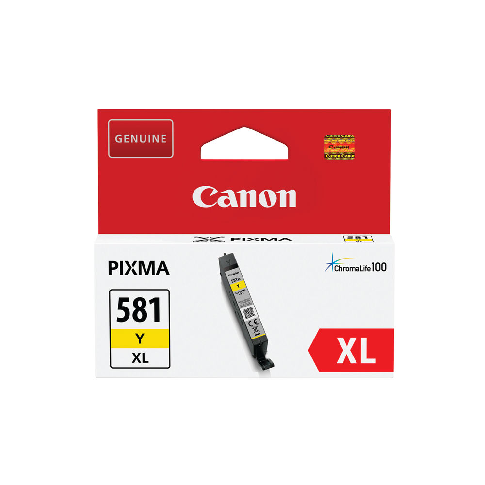 Canon CLI-581Y XL High Capacity Yellow Ink Cartridge - 2051C001