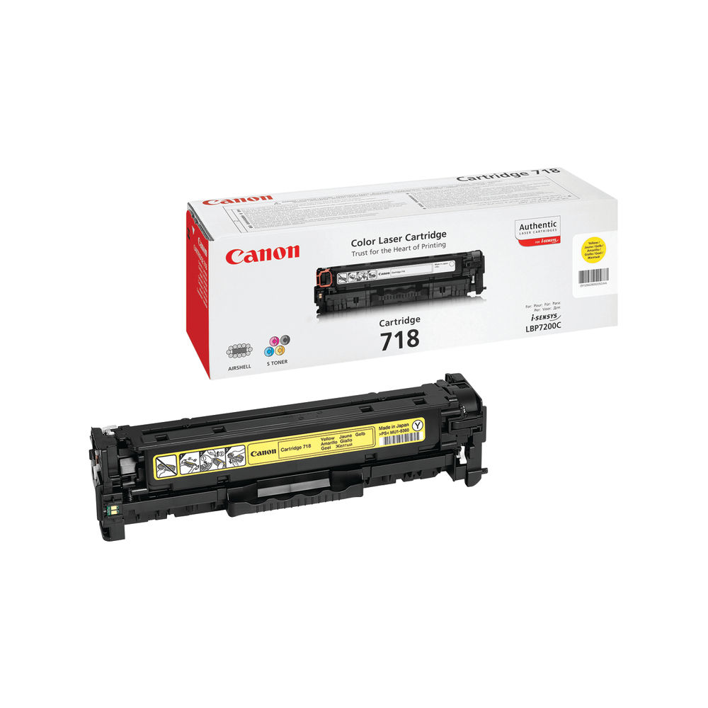 Canon 718Y Yellow Laser Toner Cartridge 2659B002