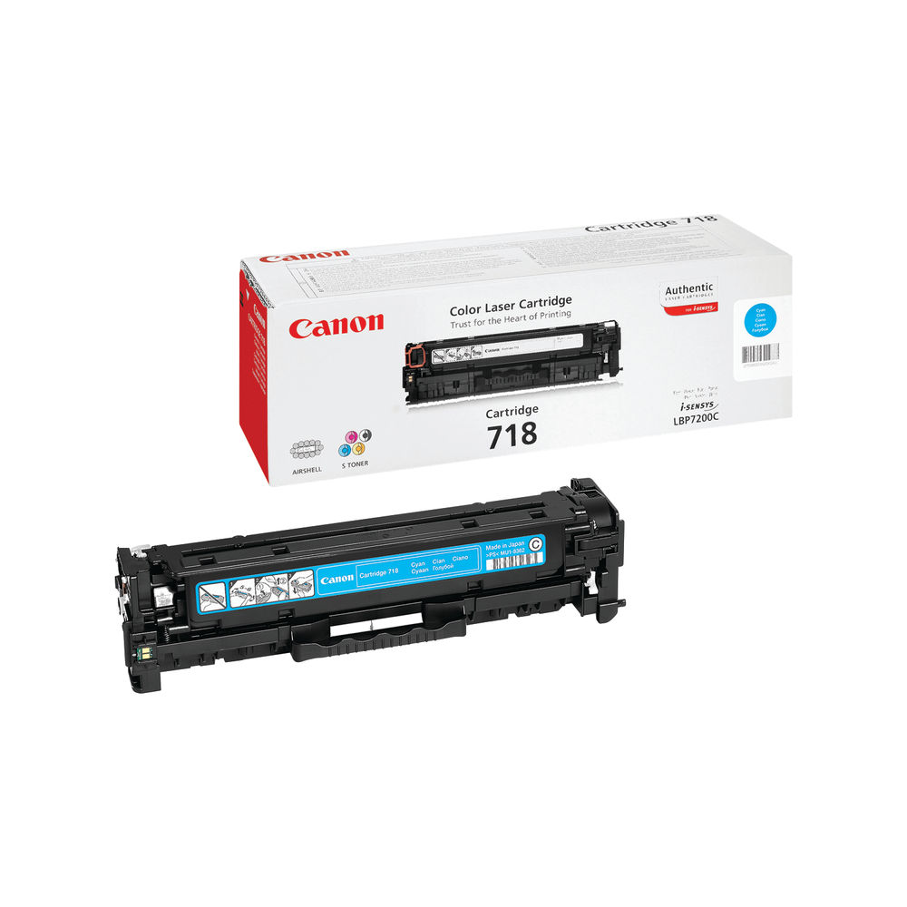 Canon 718C Toner Cartridge Cyan 2661B002