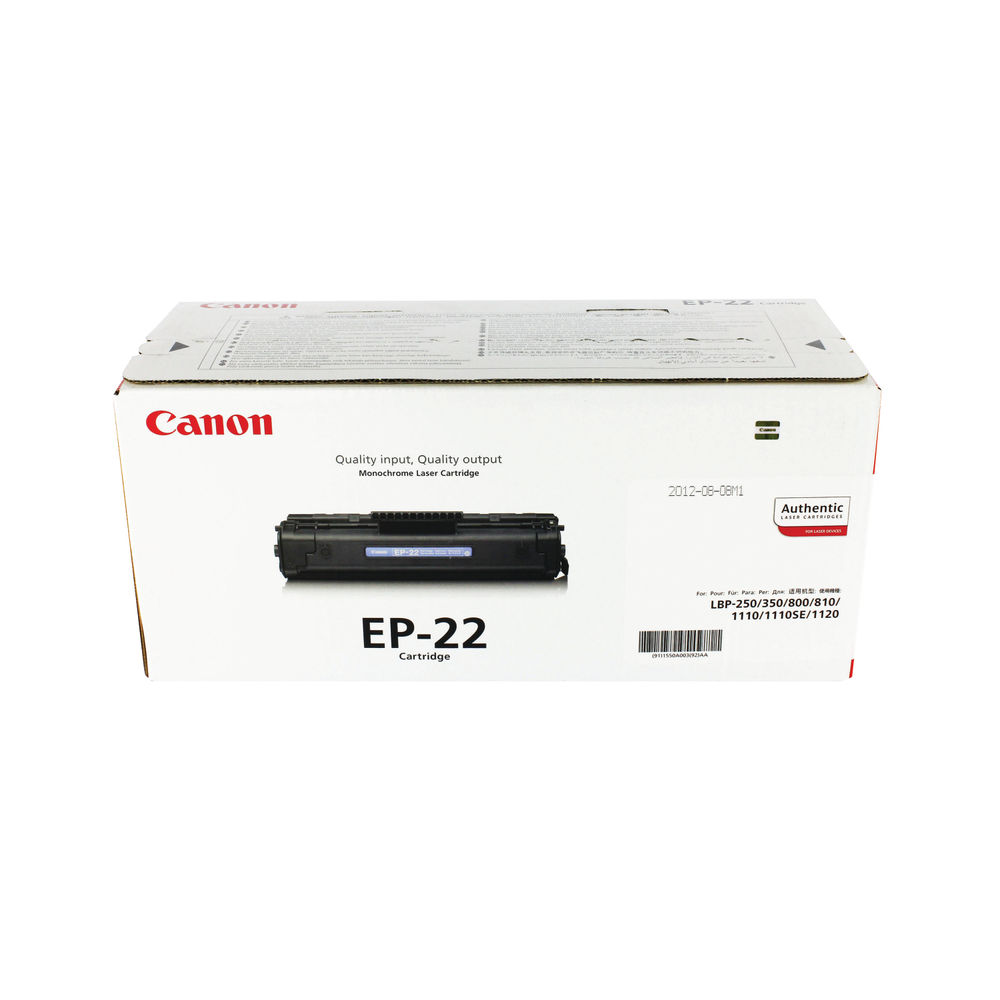 Canon EP-22 Toner Cartridge Black 1550A003