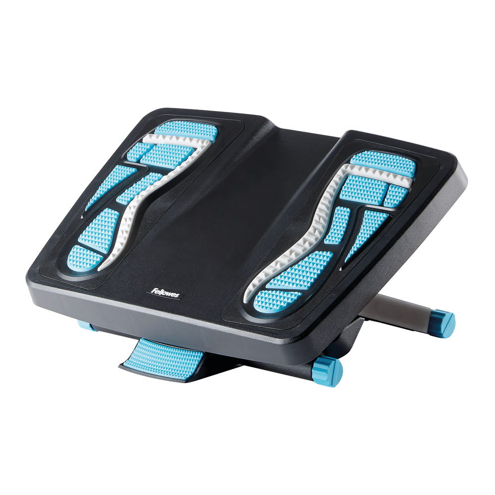 Fellowes Energizer Footrest Black with Reflexology Mapping 8068001