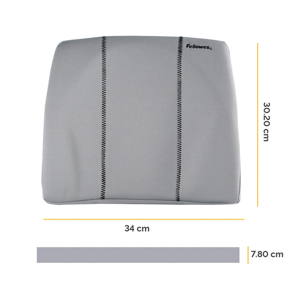 Fellowes Graphite Slimline Back Support