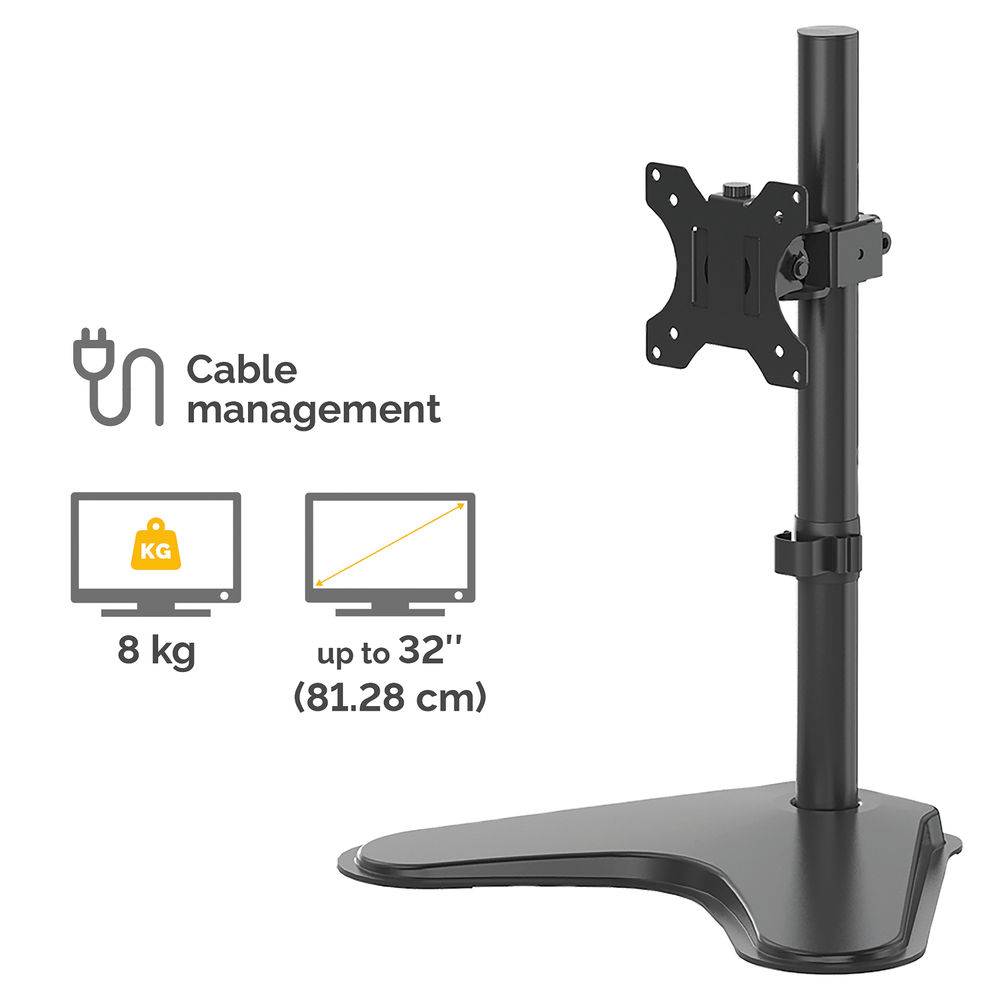 Fellowes Professional Free-Standing Single Monitor Arm