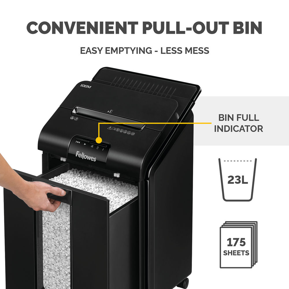 Fellowes AutoMax 100M Mini-Cut Shredder