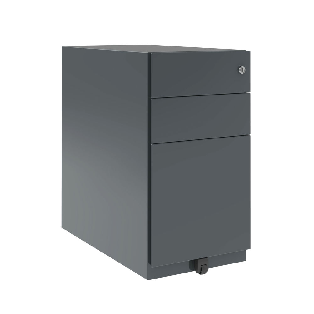 Bisley Note Pedestal 3 Combination Drawer 300x565x567mm Anthracite