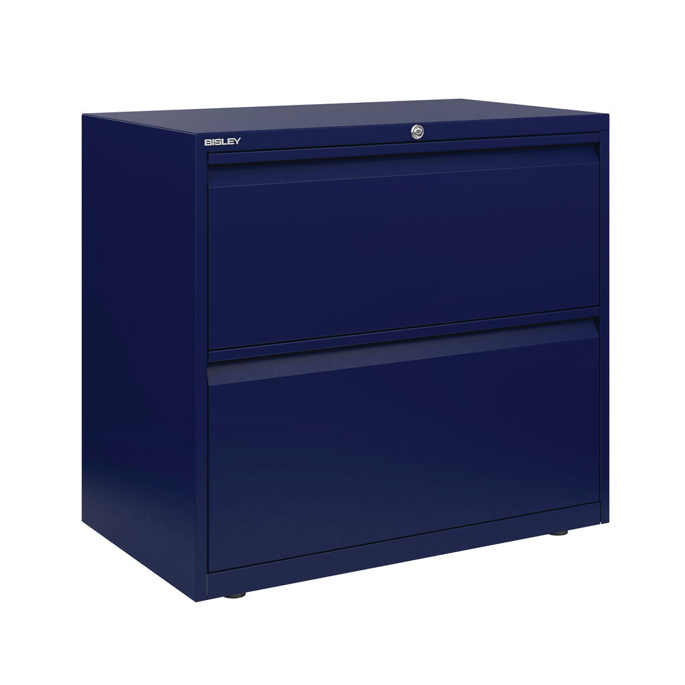 Bisley Essentials Oxford Blue 2 Drawer Side Filing Cabinet 800x718mm