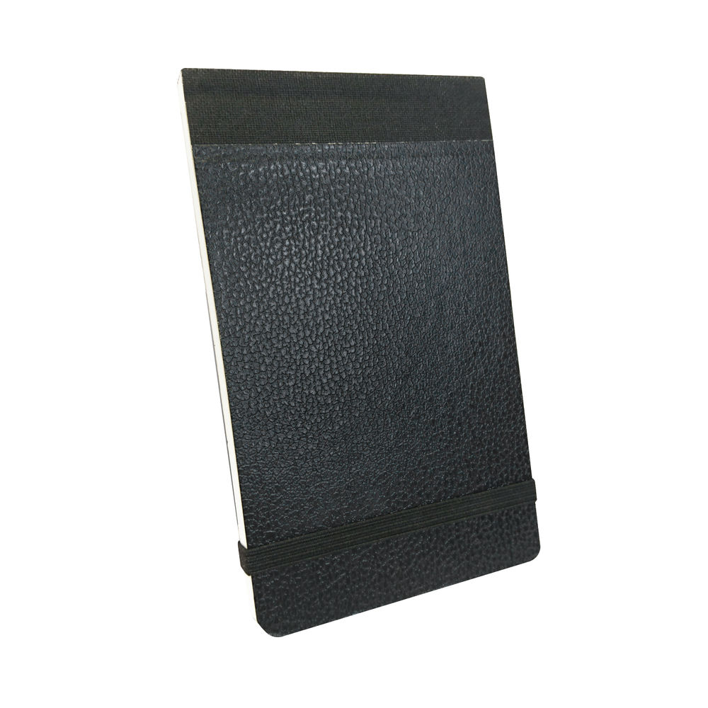 Silvine Black Elasticated Pocket Notebooks (Pack of 12)