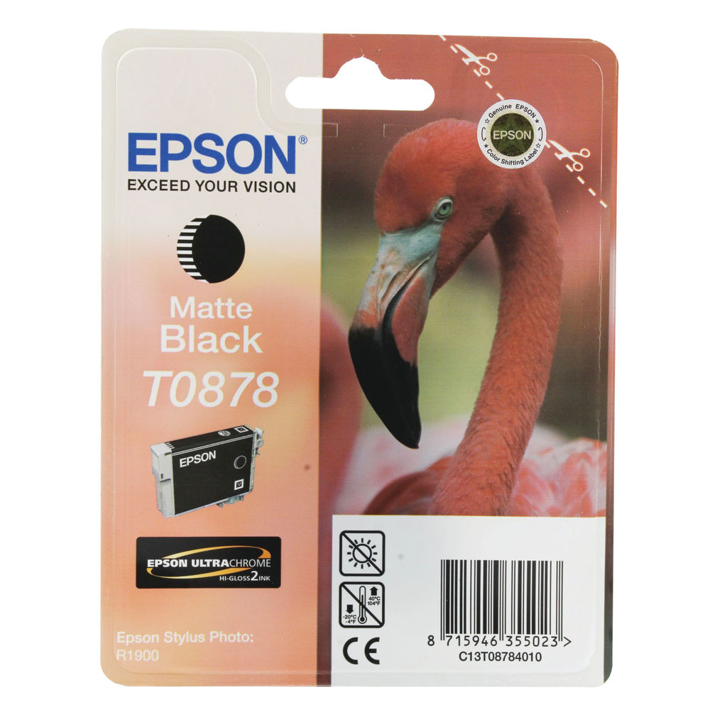 Epson T0878 Matte Black Ink Cartridge - C13T08784010