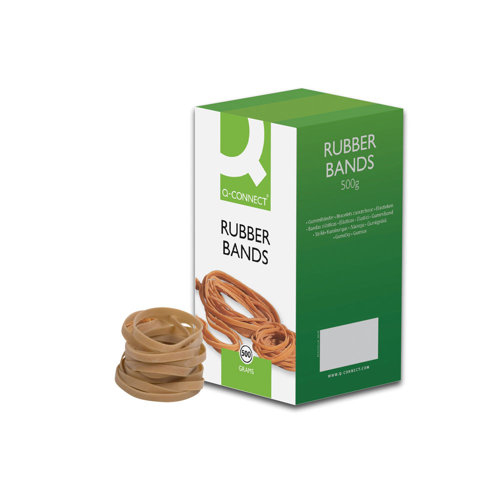 Q-Connect Rubber Bands No.64 88.9 x 6.3mm 500g KF10549