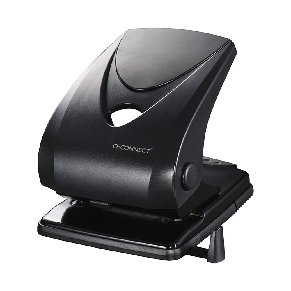 Q-Connect Heavy Duty Hole Punch 40 Sheet Black KF01236