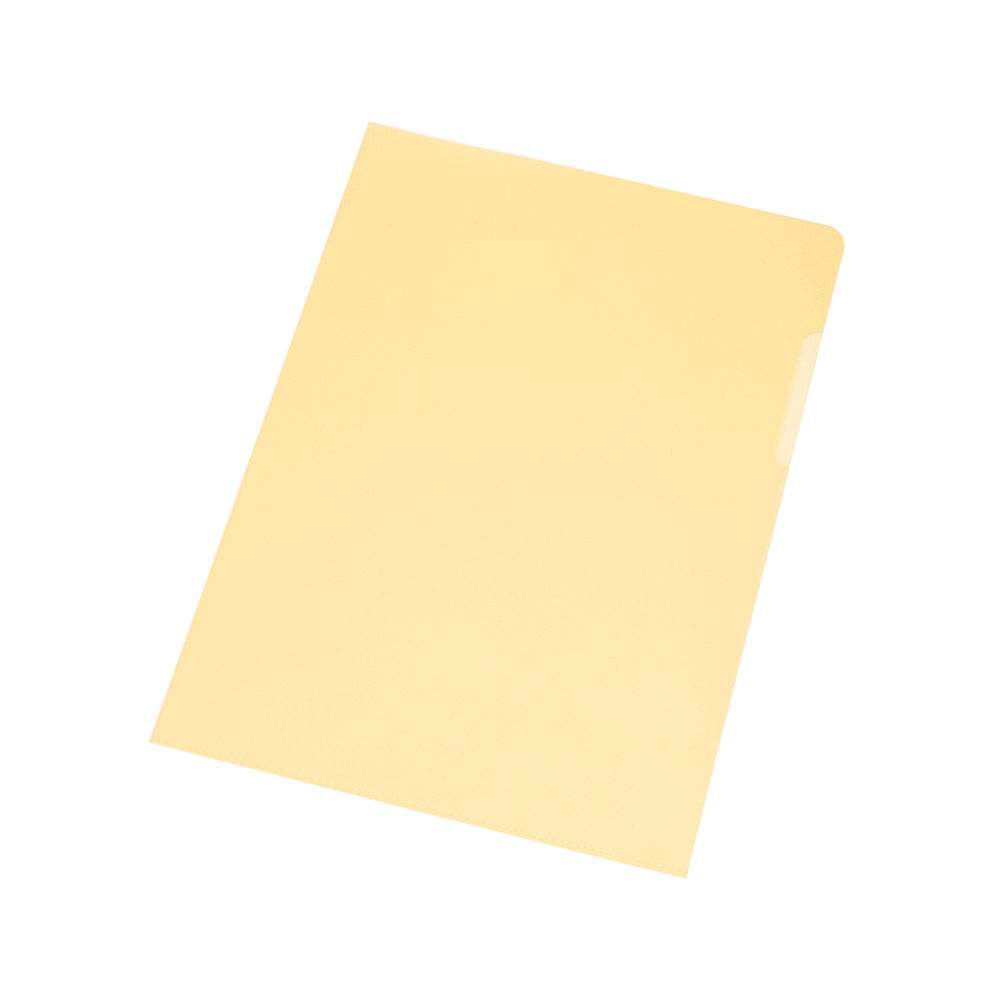 Q-Connect Cut Flush Folder A4 Yellow (Pack of 100) KF01487