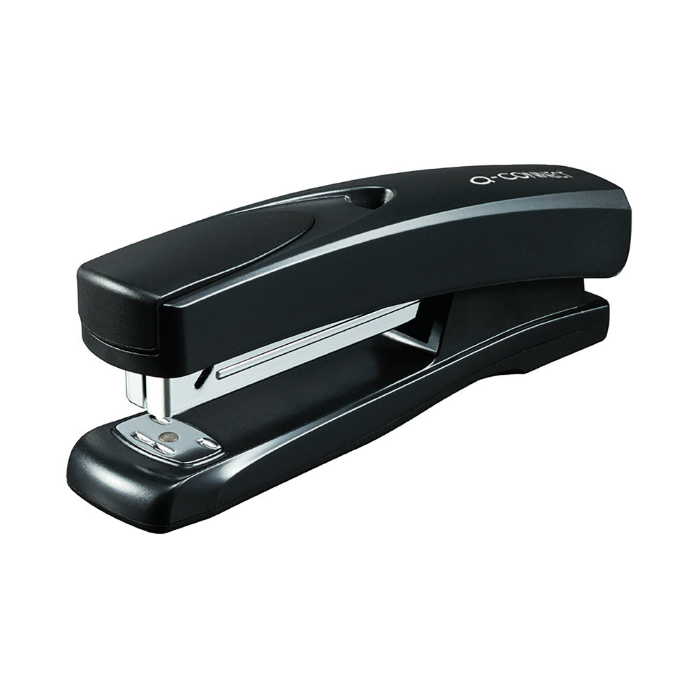 Q-Connect Full Strip Plastic Stapler Black KF01057