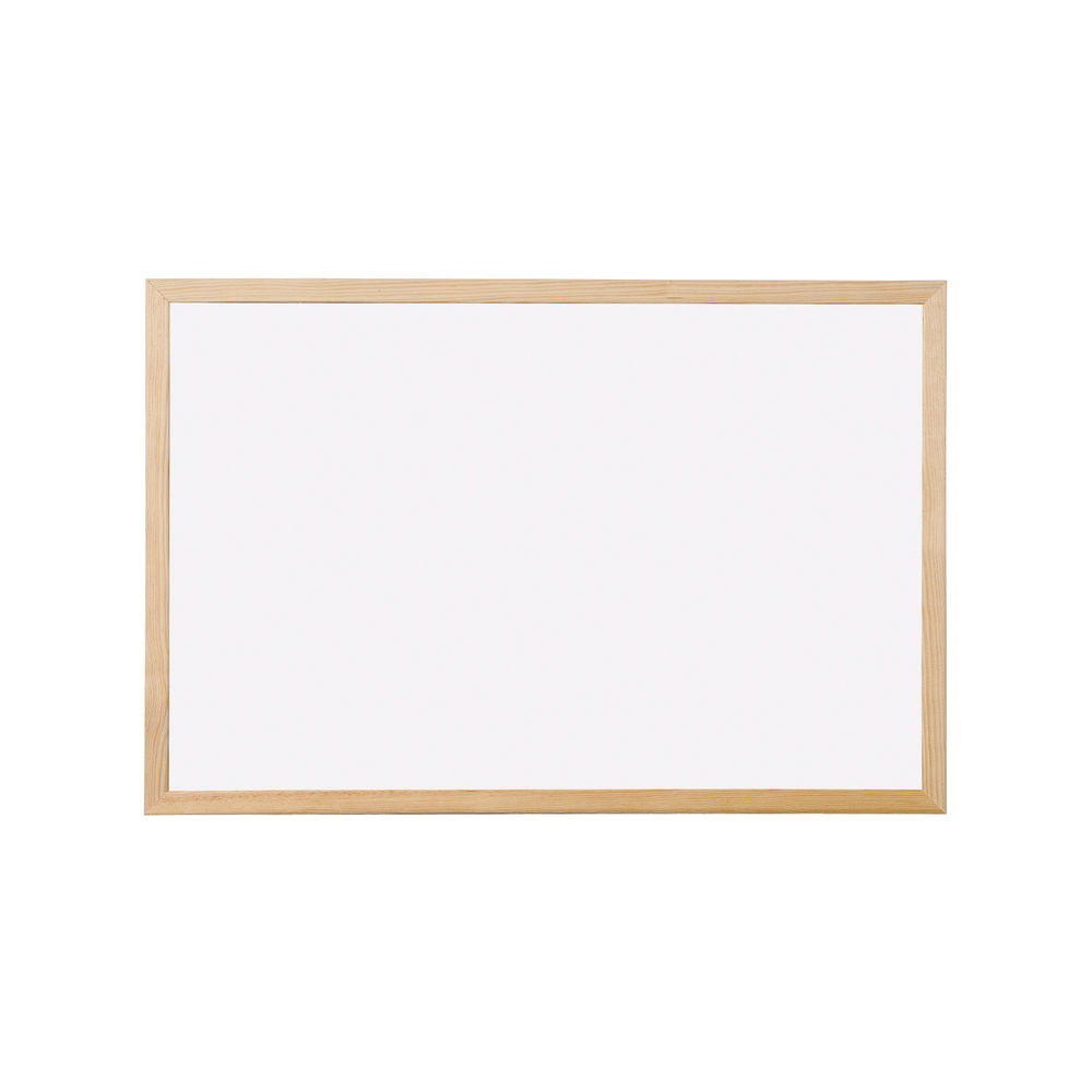 Q-Connect 400 x 300mm Wooden Frame Whiteboard