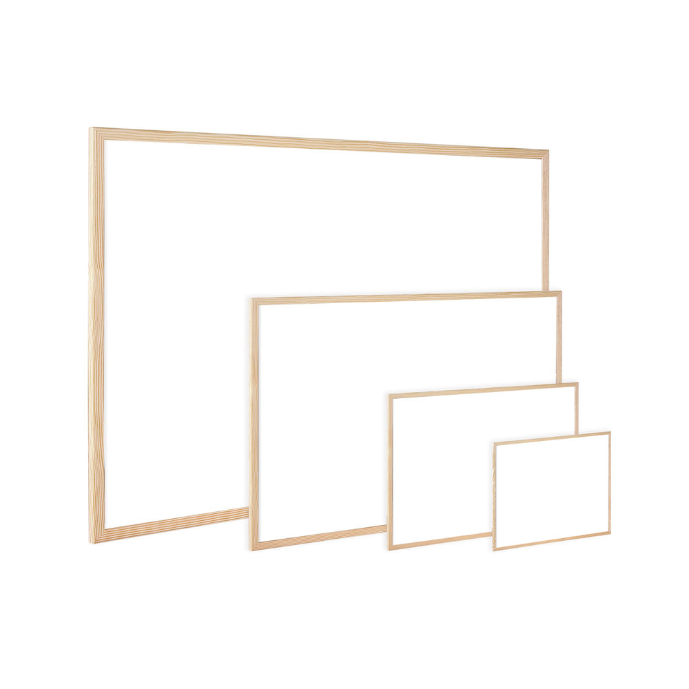 Q-Connect 600 x 400mm Wooden Frame Whiteboard