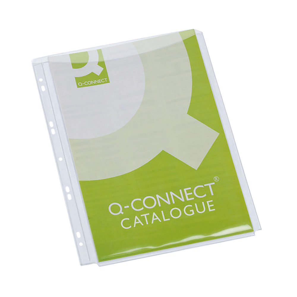 Q-Connect A4 Full Length Punched Pocket (Pack of 5)