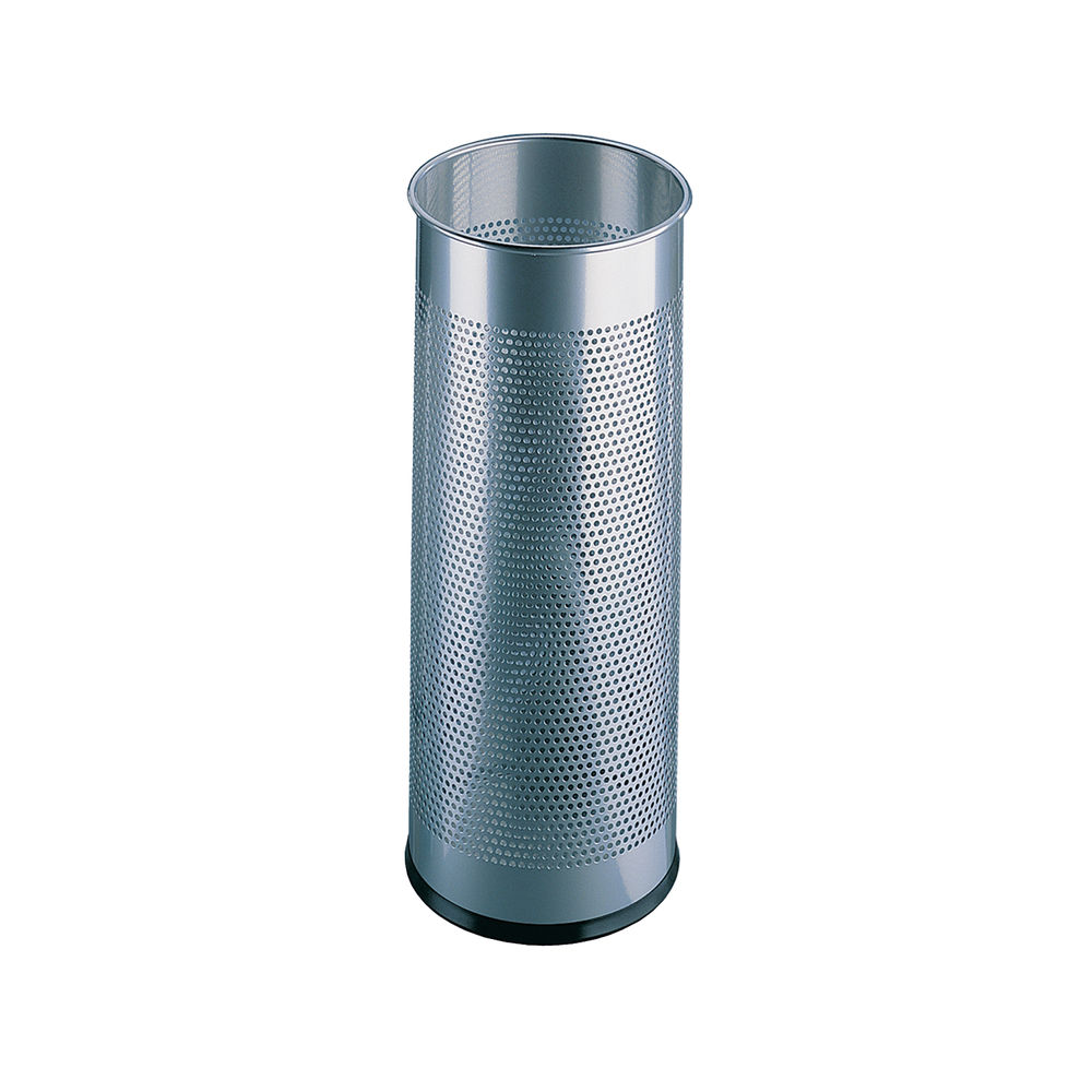 Umbrella/Waste Bin Perforated Silver 310253