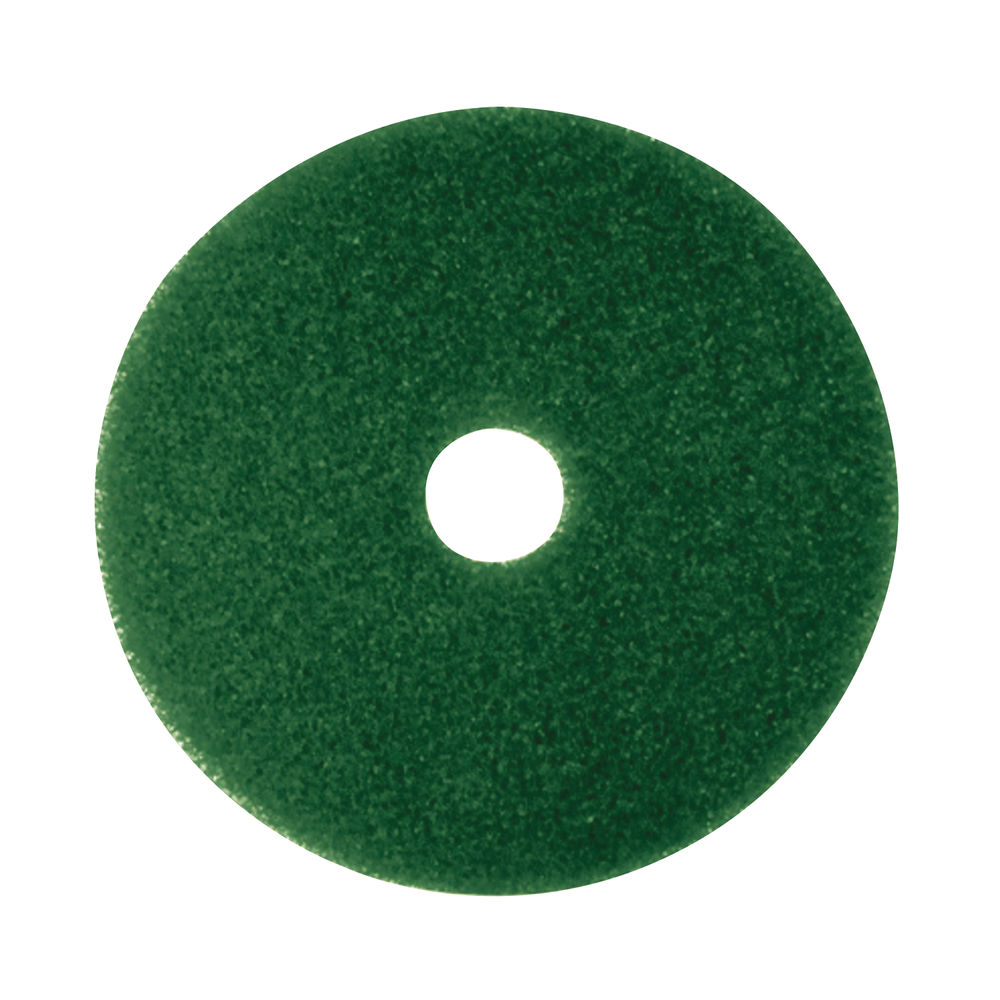 3M Scrubbing Floor Pad 380mm Green (Pack of 5) 2ndGN15