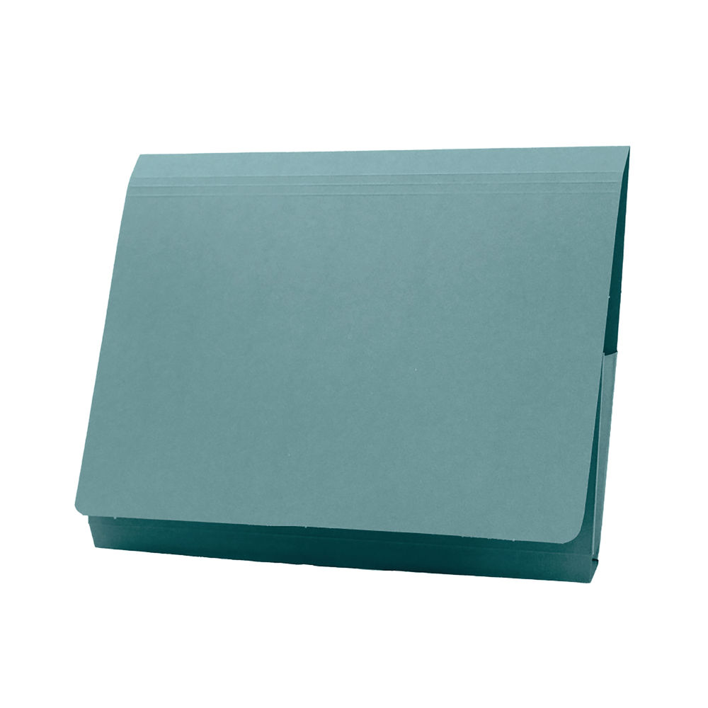 Exacompta Guildhall Brief Size Pocket Wallet 14x10in Blue (Pack of 50) PW3-BLU